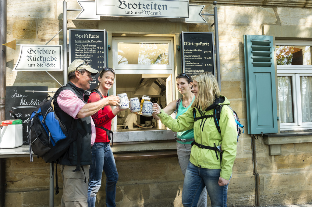 Bierausschank im Gasthof Schiller in Wernsdorf. Foto: Andreas Hub