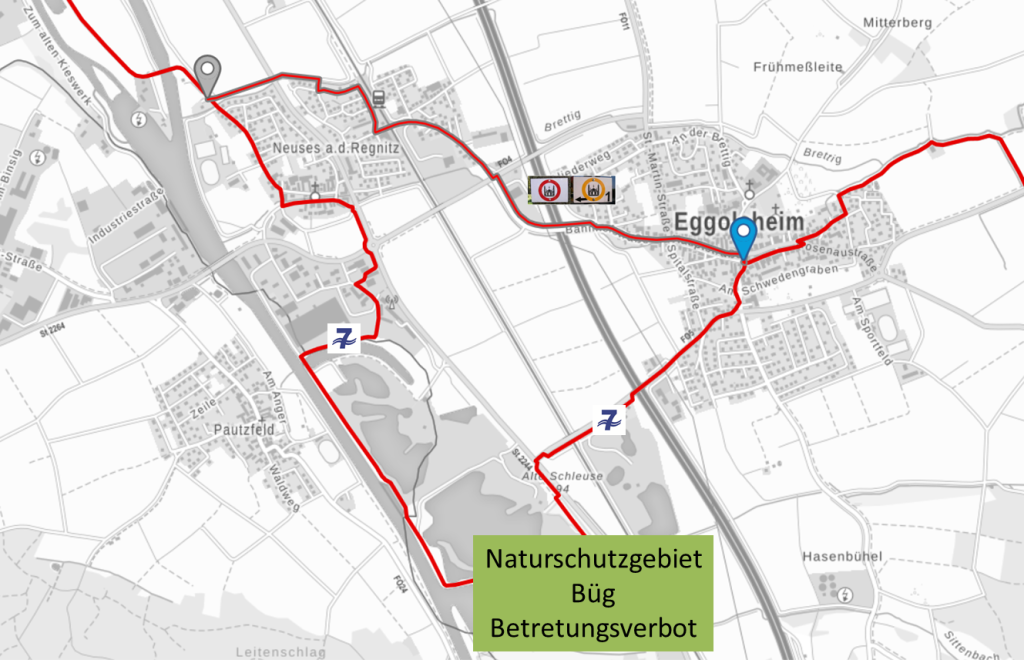 22.3.23: Betretungsverbot Naturschutzgebiet Büg (Etappe 3)